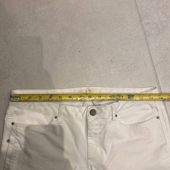 ZARA Basic Womens Denim Pants White Size 10 - Picture 7 of 10